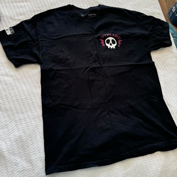 Large Black Hunter x Hunter Hypland Collab Skull Anime Graphic Tee Shirt - Picture 2 of 3